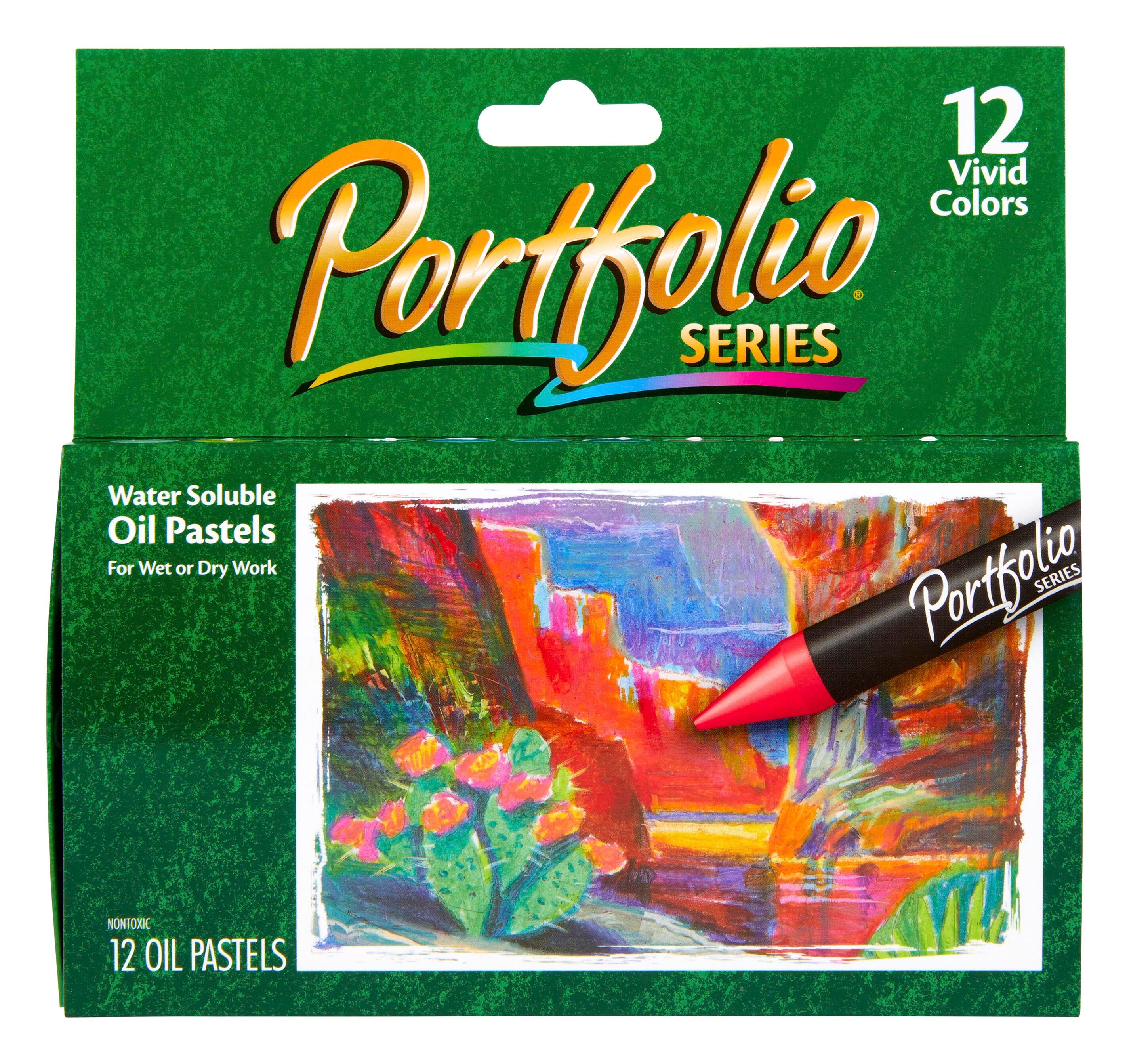 Crayola Portfolio Water Soluble Oil Pastels, Assorted Colors, Set of 12 216710